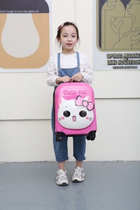 Maleta Infantil con Ruedas Giratorias Universales, Diseño <span class=keywords><strong>de</strong></span> Dibujos Animados en 3D, 18 Pulgadas, Nueva - Product Image 5