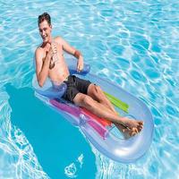 Nouvelle plateforme flottante gonflable en PVC transfrontalière, jouets aquatiques pliables, chaise longue portable, lit flottant, lit d'eau