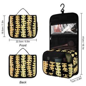 Nuevo diseño de la vida diaria Simple Casual bolsa de maquillaje multifuncional personalizado Hawaiano Puakenikeni colgante bolsa organizadora de cosméticos - Product Image 1