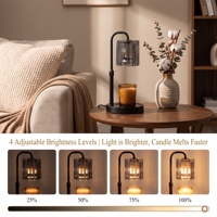Lampe chauffe-bougie et veilleuse double usage, idéale comme cadeau de Noël, d'anniversaire, de pendaison de crémaillère ou d'affaires pour hommes et femmes