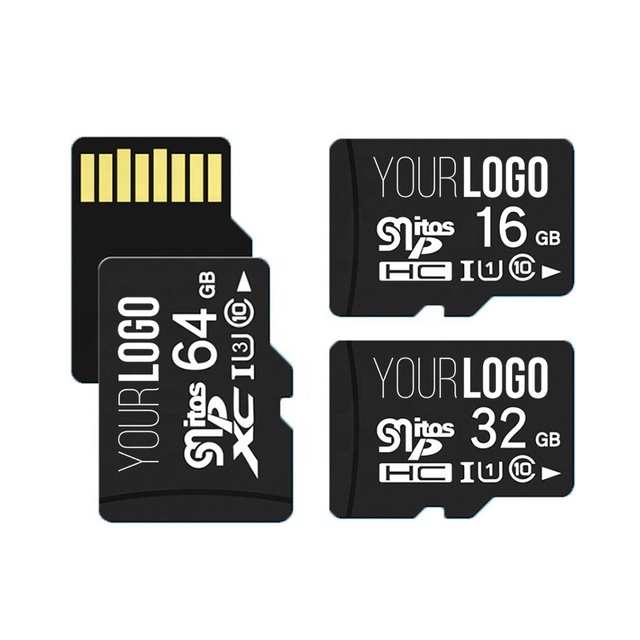 Wholesale High Speed Class 10 Memory Card 4GB 8GB 16GB Customized Logo TF Card 32GB 64GB 128G 256GB