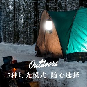 Portable Led Camping Lantern Rechargeable <b>Battery</b> <b>Operated</b> Hanging Light For Outdoor Use White Light - Product Image 2