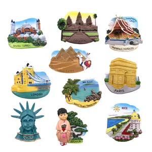 Australia Romania Thailand Morocco Turkey UK City Refrigerator stickers magnet fridge sticker Tourism souvenir decoration