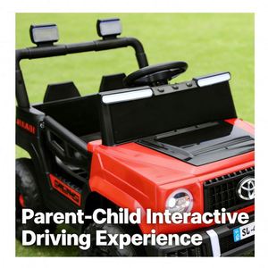 Camion électrique pour enfants, double moteur 6V4Ah, contrôle de balancement pour la croissance précoce, poignée de direction à distance, plastique durable, 2-4 ans - Product Image 3