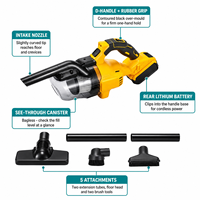 Aspirateur sans fil, aspirateur électrique portatif, machine de nettoyage pour voiture et maison avec brosse pour le dépoussiérage