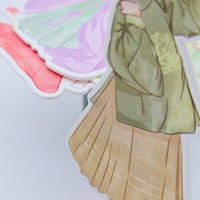 Maßgeschnittene Hanfu-Mädchen Kunstkarte Premium Spezialpapier Chinesischer Stil Charakter-Illustration Postkarte