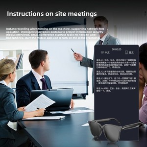 Auriculares inalámbricos inteligentes con IA para gafas Bluetooth, auriculares OLED de interpretación simultánea en tiempo Real de 75 idiomas para Android - Product Image 5