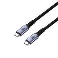 Câble USB4 USB C vers USB C 40 Gbps 240 W PD 3.1 Charge Rapide 8K 60 Hz E-Marker Câble Type C Tressé OEM