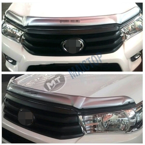 MAICTOP Accessoires de voiture Plastique ABS Noir Protecteur de capot avant pour Toyota Hilux Revo 2016 - Product Image 5