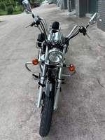 Motocyclette Cruiser 150cc à Refroidissement par Air, Moto 5 Vitesses EFI avec Coffres Latéraux et Dossier