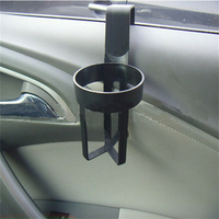 C0404 Porte-boisson de voiture noir Supports pour bouteilles de boissons Supports pour gobelets Support pour bouteilles d'eau Café Boissons Accessoires de voiture Table de siège arrière