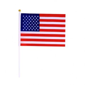 Bandera de Mano Personalizada al por Mayor, 100% Poliéster, Mini Bandera Nacional, para Animar en Partidos de Fútbol - Product Image 4