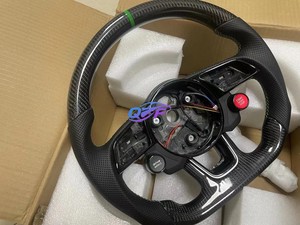 Volant de course en fibre de carbone adapté aux Audi R8 RS3 RS4 RS5 RS6 RS7 <span class=keywords><strong>S3</strong></span> S4 S5 A1 A3 A4 A5 A6 A7 Q3 Q5 Q7 - Product Image 3