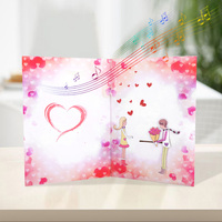 Date Amour Carte Postale Anniversaire De Mariage Sa Saint Valentin Carte-Cadeau Invitation Musique Cartes De Voeux