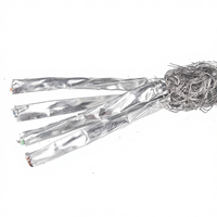 Câble Ethernet blindé YK Cat8 à paires torsadées, conducteur en cuivre massif, blindage en feuille d'aluminium tressée, certifié CE