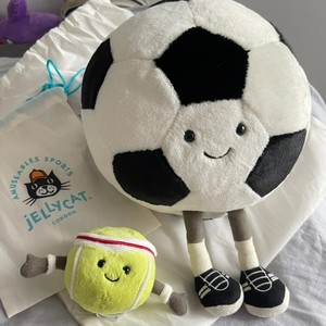 Peluche <span class=keywords><strong>de</strong></span> football haut <span class=keywords><strong>de</strong></span> gamme, série sportive, en coton PP, anti-stress et apaisante, modèle Amuseable Soccer Ball, assortie aux chaussures - Product Image 4
