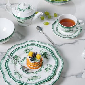 PITO nuovo arrivo stoviglie in porcellana ceramica Set <span class=keywords><strong>Vintage</strong></span> Design floreale porcellana <span class=keywords><strong>piatti</strong></span> e <span class=keywords><strong>piatti</strong></span> Set stoviglie stoviglie - Product Image 1