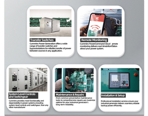 Cummins weichai ISUZU bền ba pha Máy phát điện diesel đặt 30Kw đến 1000kw khác nhau, 80kva đến 1000kw cho phát điện - Product Image 6