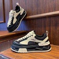 Shuo Yao 2627 – Nouvelles chaussures décontractées pour homme, style rétro, respirantes, à semelle épaisse, en maille, avec fermeture auto-agrippante, en caoutchouc