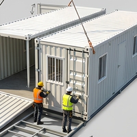 Maison conteneur pliable à déploiement rapide, maison modulaire, cabane préfabriquée temporaire 20FT 40FT