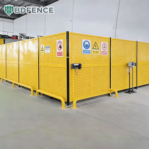 <span class=keywords><strong>Valla</strong></span> de Separación para Taller de Perforación Galvanizada - Barrera Industrial Resistente a la Oxidación para Separación de Áreas de Almacenamiento en Almacenes - Product Image 5