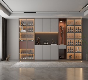 Buffet de service contemporain en bois massif de qualité supérieure pour salon et salle à manger - Product Image 1