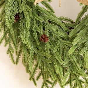 Guirnalda Artificial de Norfolk al por Mayor para Camino de Mesa, Hojas de Pino de Polietileno Suave, Enredadera Artificial, Guirnalda de <span class=keywords><strong>Araucaria</strong></span> Navideña - Product Image 5