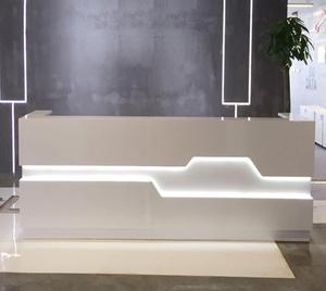 Bureau <span class=keywords><strong>de</strong></span> <span class=keywords><strong>réception</strong></span> <span class=keywords><strong>de</strong></span> luxe moderne Hôtel OEM ODM Panneau <span class=keywords><strong>de</strong></span> bois Fourniture d'usine Petit comptoir <span class=keywords><strong>de</strong></span> caissier <span class=keywords><strong>Réception</strong></span> Meubles bon marché - Product Image 4