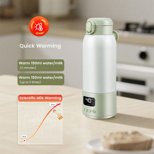 Portable USB <span class=keywords><strong>chauffe</strong></span>-lait chauffage rapide formule de lait maternel OEM bébé fournitures d'alimentation pour voyage en plein air - Product Image 4