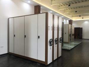 Sistema de Estanterías Móviles Modernas de Acero de Operación Manual con Archivador Compacto con Función Ajustable para Almacenamiento Escolar - Product Image 5