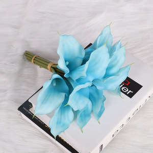 ดอกคาลล่าลิลลี่ประดิษฐ์ QIHAO 12 หัว ทำจากยางนิ่ม สำหรับช่อดอกไม้งานแต่งงาน ตกแต่งบ้าน สมจริงสูง - Product Image 2