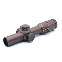 Lunette de visée tactique télescopique 1-10X28FFP IR LPVO, tube de 34 mm, précision optique, chasse, premier plan focal, éclairage rouge, CR2032