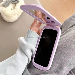 Nuova custodia per telefono <span class=keywords><strong>con</strong></span> pulsante chiave a specchio per <span class=keywords><strong>iPhone</strong></span> 16 15 14 13 12 <span class=keywords><strong>11</strong></span> <span class=keywords><strong>Pro</strong></span> Max <span class=keywords><strong>compatibile</strong></span> <span class=keywords><strong>con</strong></span> custodia custodia per telefono da trucco da donna Xiaomi - Product Image 3