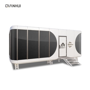 Alojamiento turístico al aire libre Casa prefabricada Resort <span class=keywords><strong>Villa</strong></span> 27,5 CBM 2 personas Cápsula Hotel OEM ODM - Product Image 4