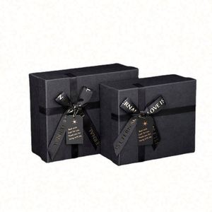Teacher's Day Personal <b>Gift</b> Set in Black <b>Bow</b> <b>Gift</b> Box with Silk Screen Printed Glass & Paper for Birthday Boys Fan Shaver Cola - Product Image 1