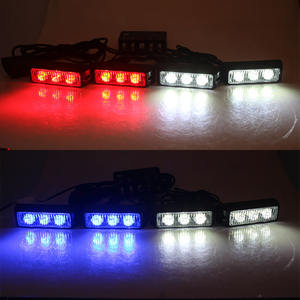 KEBOSIED Nuevo 3LED flash coche luz trasera 4 * 3LED luz de advertencia en la luz flash neta 1 a 4 luces laterales - Product Image 6