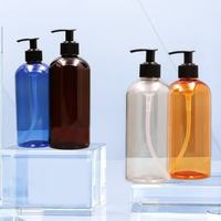 Bouteilles en plastique PET 250ml 300ml 500ml avec pompe à lotion, support de personnalisation 24mm/28mm pour shampoing, lotion, multifonction