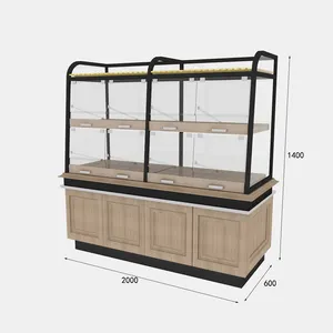 Bán Buôn Bakery Tủ Trưng Bày Kích Thước Tùy Chỉnh <span class=keywords><strong>Countertop</strong></span> Bánh Hiển Thị Trường Hợp - Product Image 1