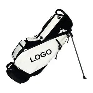 Sac de golf portable en cuir PU avec support personnalisé de qualité supérieure étanche Sac de golf pour bâton