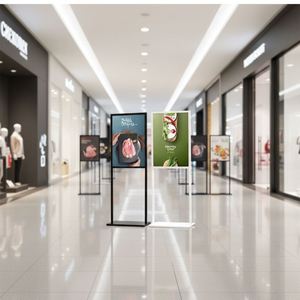 Poster Indoor 1080P Advertising Portable Digital Display Iron <b>Frame</b> Signboard - Product Image 5