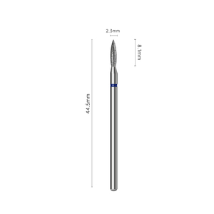 Brocas de acero inoxidable con forma de llama de 3/32 pulgadas, limpiador de cutículas, herramientas de manicura y pedicura, limpiador de cutículas de diamante para uñas - Product Image 4