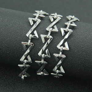 Hot Selling Innovation Design Silve Plated <b>Titanium</b> Steel <b>Chain</b> Bracelet Simple Hiphop Style Unisex's Bracelets Trendy Jewelry - Product Image 1