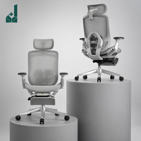 Chaise de Direction Ergonomique Haut de Gamme en Cuir avec Suivi Corporel Synchronisé, Siège Dynamique et Accoudoirs Réglables