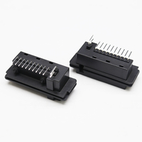 Échantillons gratuits connecteur automobile positions de pas de 2.54mm 10 + 2 broches 90 degrés avec aiguille plate de poteau de localisation K2008 pour carte Pcb
