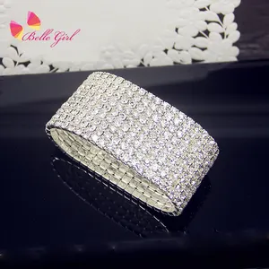 BELLEWORLD Europe and American fashion bracelet wedding fine bangle cuff rhinestone crystal bridal bracelets & bangles for women