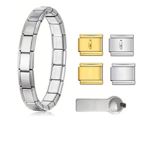 Nouveaux mots anglais personnalisés 100% PAPA NANA AMOUR SEXY Charme italien à clipser pour bracelet en acier inoxydable de 9 mm pour la fabrication de bijoux DIY - Product Image 2