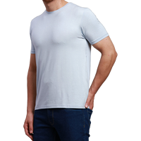 Kaos Pria Lengan Pendek Sablon Logo Custom Berkualitas Tinggi Grosir Cina Bahan Katun Bambu Musim Panas Kaos Bambu Spandex