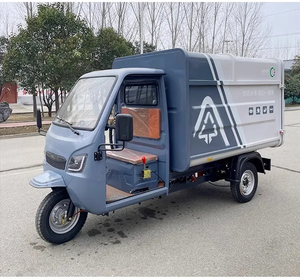 Electric 3-Wheel Sanitation <strong>Truck</strong> Self-Unloading Rubbish Collection <strong>Small</strong> Township Street Side Mounted Bucket Car - Product Image 3