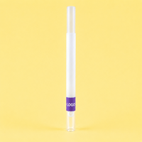 Tubes à fumer pré-roulés King Size en forme droite avec embout filtre en verre, personnalisables pour cigarettes en papier, avec étiquette enroulée