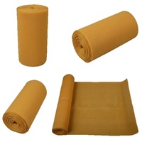 Filet d'ombrage agricole ESHINE jaune en PEHD, 3 ou 6 ailettes, pour serres et vergers, en rouleau